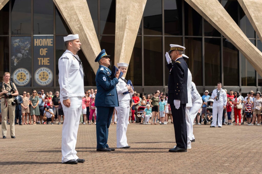The annual Flag Raising Ceremony