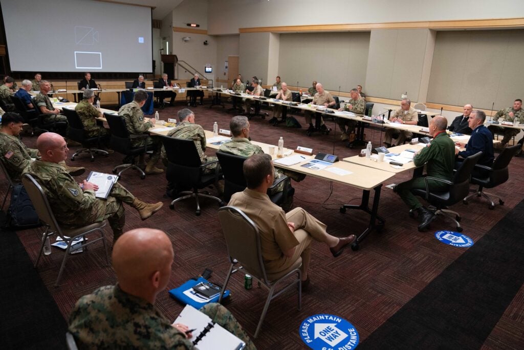 The 2021 Allied Warfighter Talks at the Pentagon, Washington D.C., June 3, 2021. DOD Photo by Navy Petty Officer 1st Class Carlos M. Vazquez II