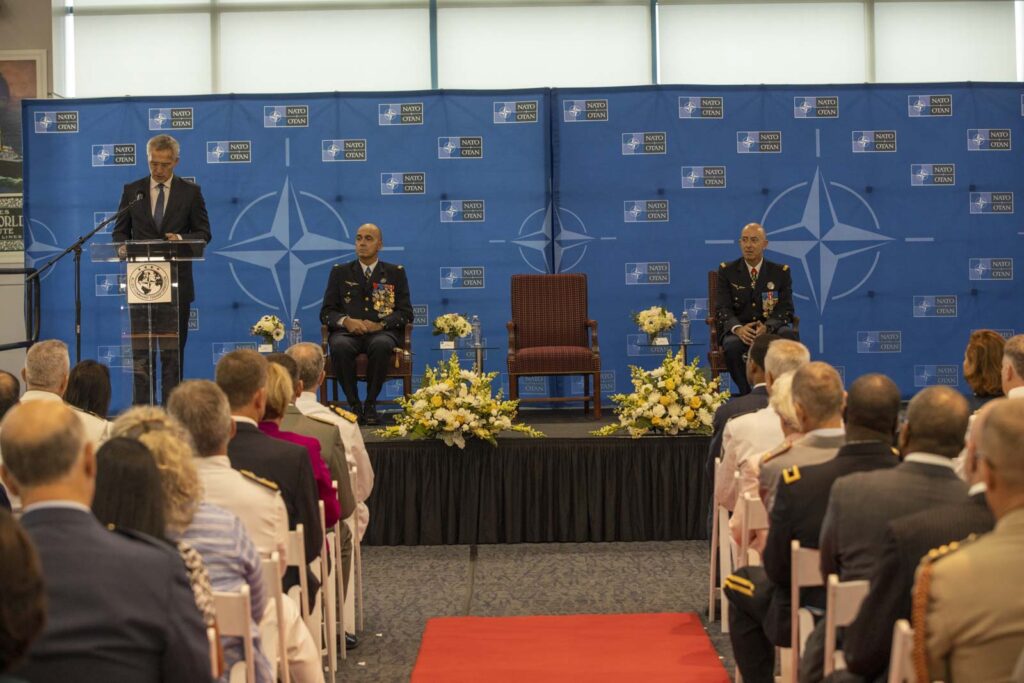General Lanata during his farewell