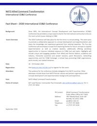 ICDE Conference Fact Sheet